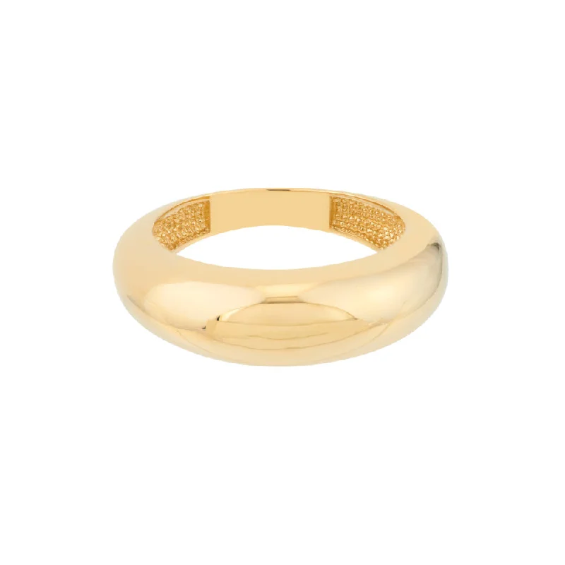 women's bridal rings -14k Gold Domed Puff Ring