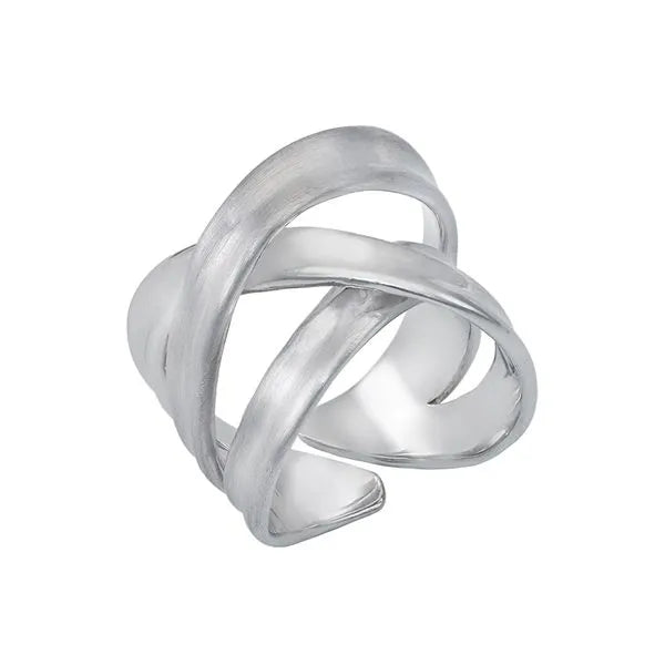 women's halo rings -Jorge Revilla Scarf Style Contemporary Ring