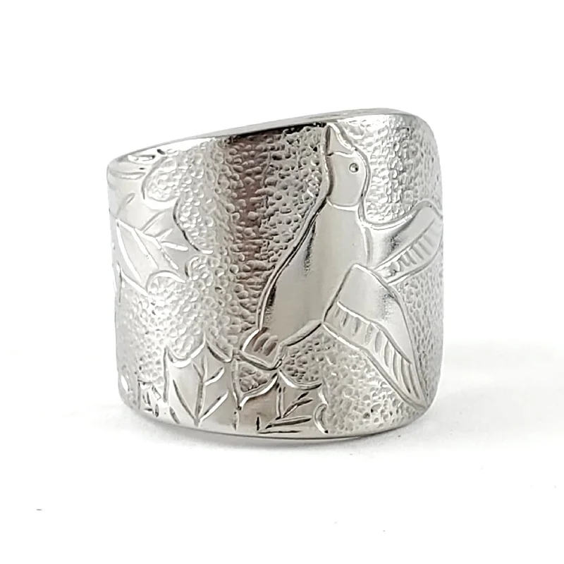 women's fashion rings -Flying Bird Stainless Steel Spoon Ring