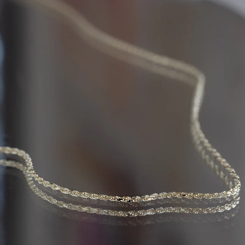 women's infinity necklaces -The Boyfriend Rope Chain Necklace | 14K Yellow Gold