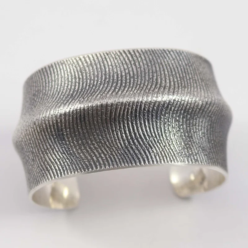 women's silver bangles set -Silver Cuff