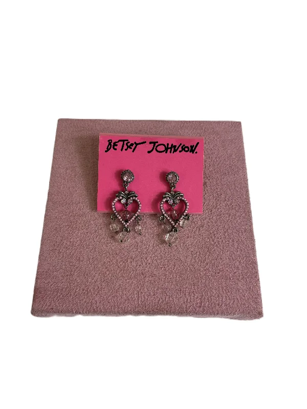 women's luxury stud earrings -Earrings Dangle/drop By Betsey Johnson