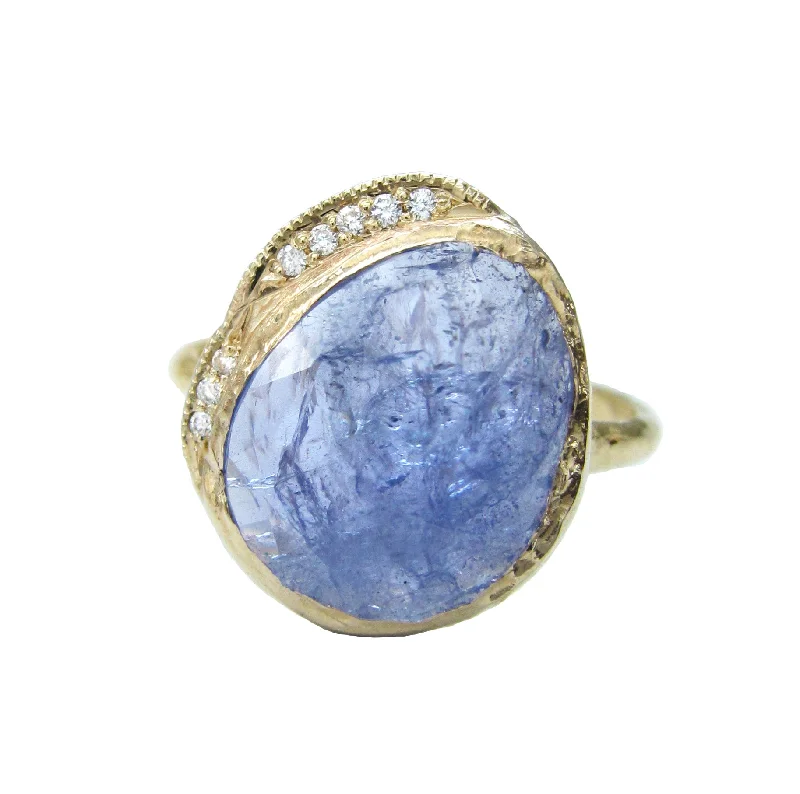 women's romantic necklaces -One-Of-A-Kind Tanzanite Hidden Cove Ring