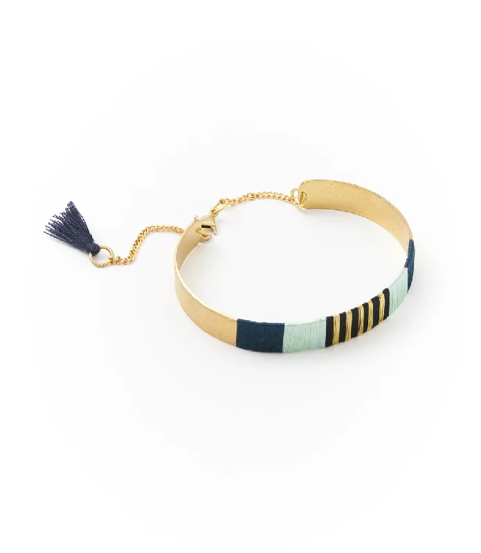 women's trendy gold bracelets -Kaia Cuff - Surf