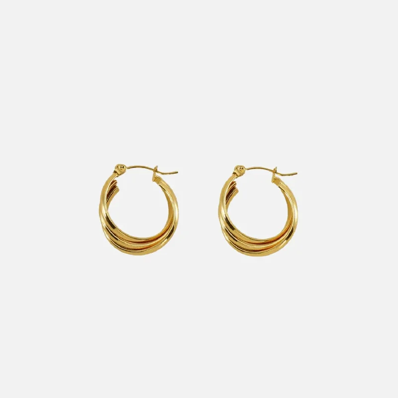 women's boho earrings -Geometric Hoop Earrings