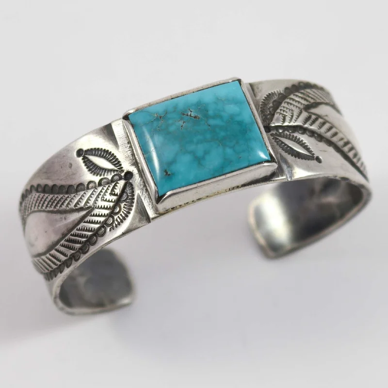 women's designer bracelets -Fox Turquoise Cuff