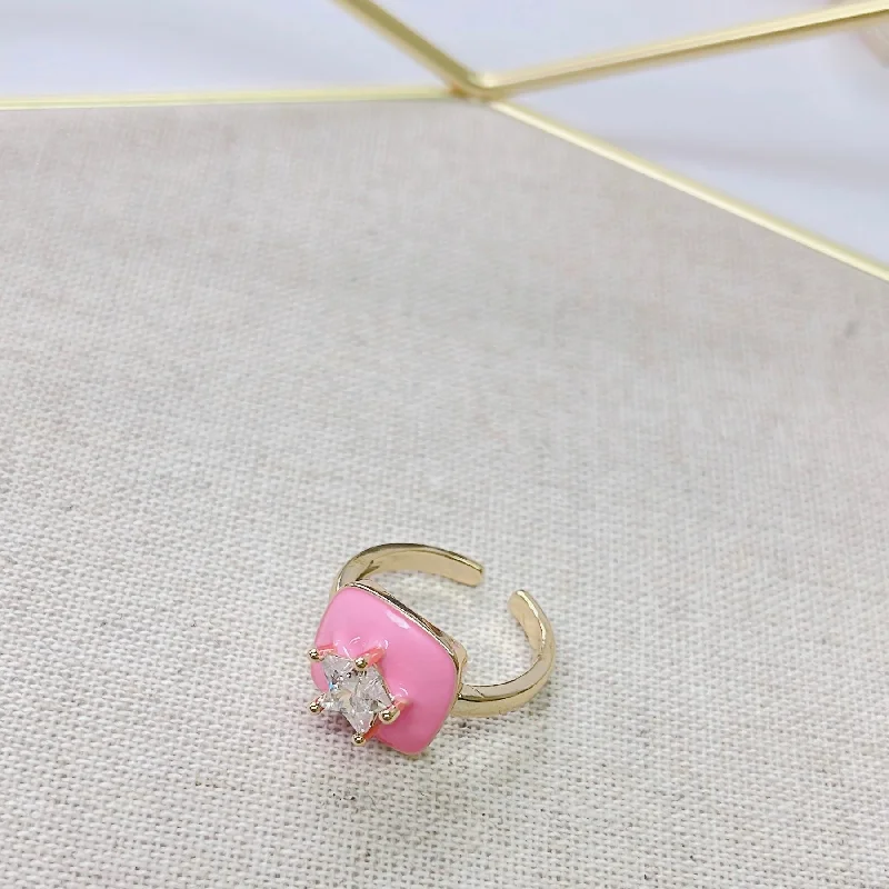 women's promise rings -Star Light Pink Ring P3