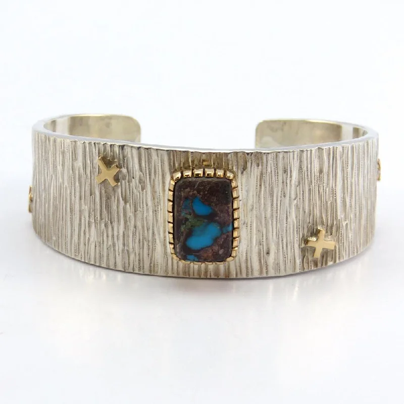 women's vintage bracelets -Bisbee Turquoise Cuff