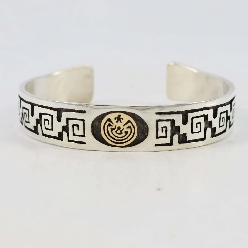 women's unique bangles -Man in the Maze Cuff