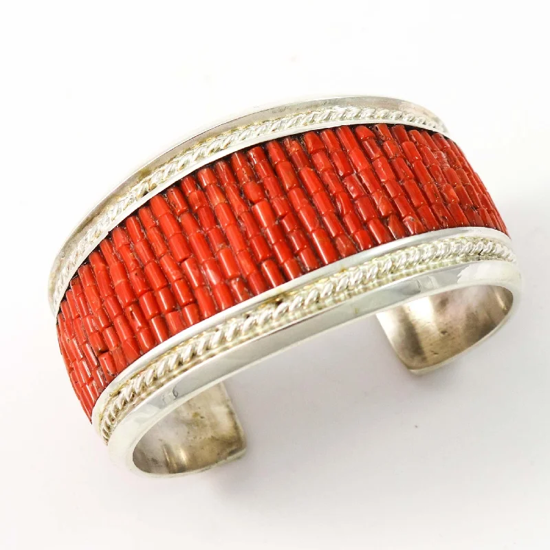 women's vintage bracelets -Coral Cuff