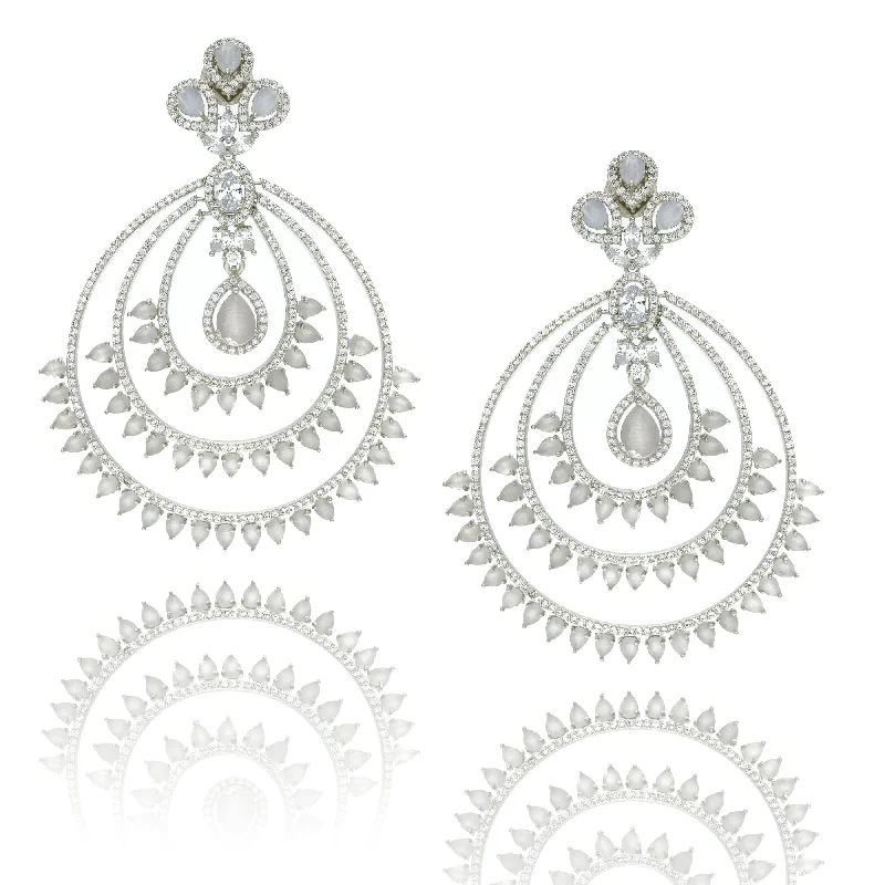 women's oversized earrings -CHELSEA CHANDELIER EARRINGS