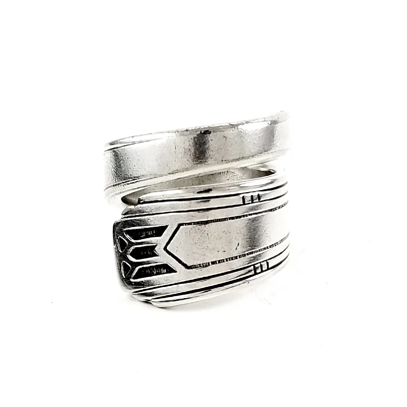 women's anniversary rings -Oneida Friendship Medality Wrap Around Spoon Ring