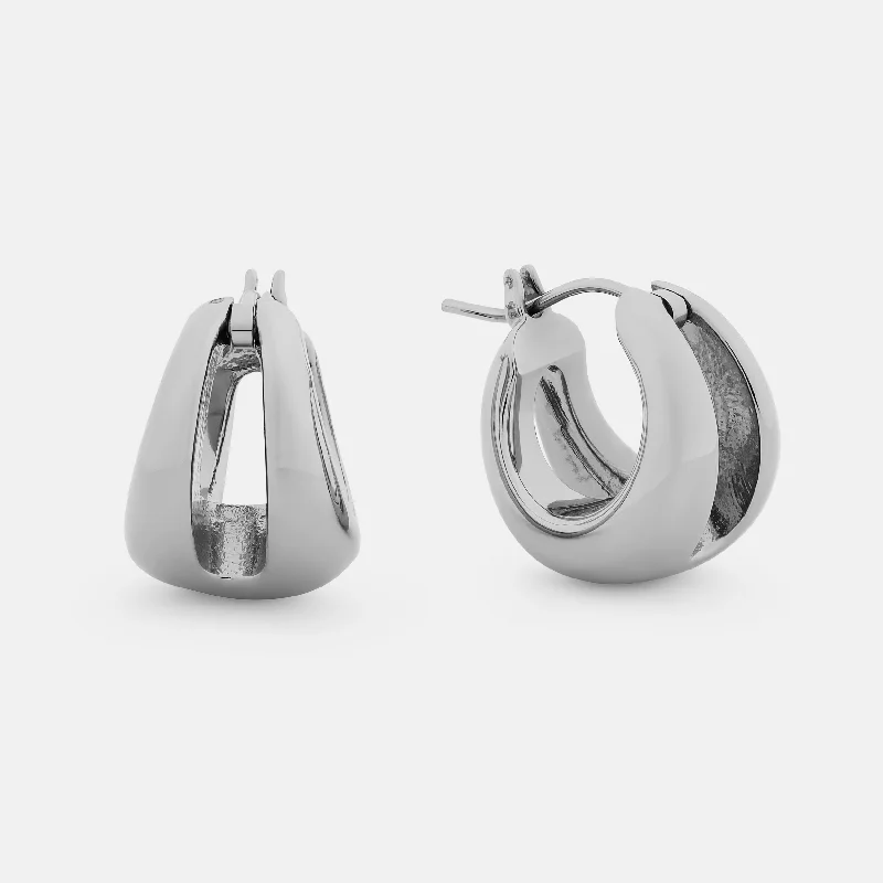 women's teardrop earrings -Elliptical