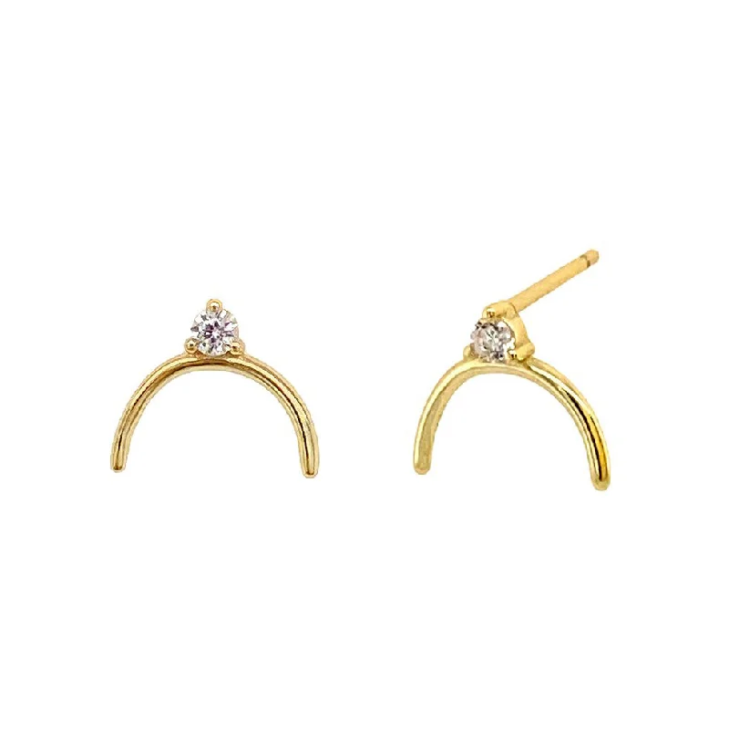 women's fashionable hoop earrings -Evie2 Studs