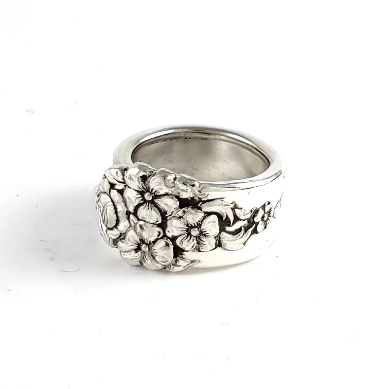 women's two-tone rings -National Moss Rose Spoon Ring