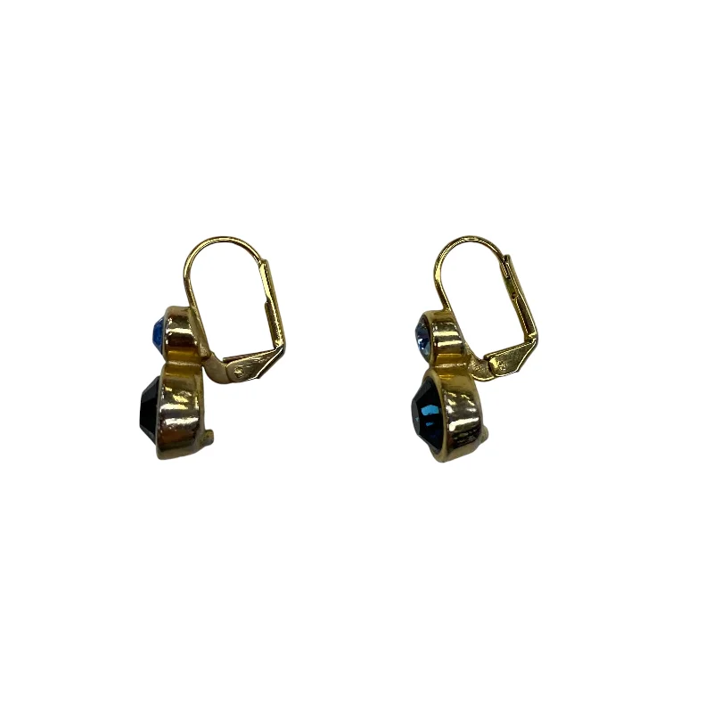 women's chunky earrings -Earrings Dangle/Drop By Clothes Mentor In Blue & Gold