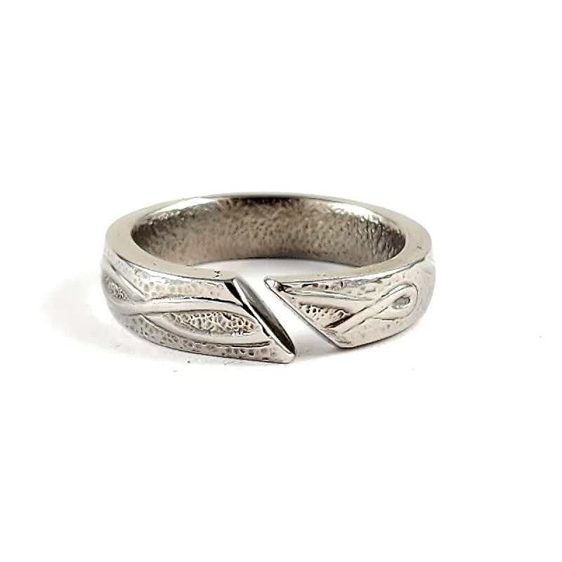 women's sterling silver rings -Celtic Open Shank Stainless Steel Spoon Ring