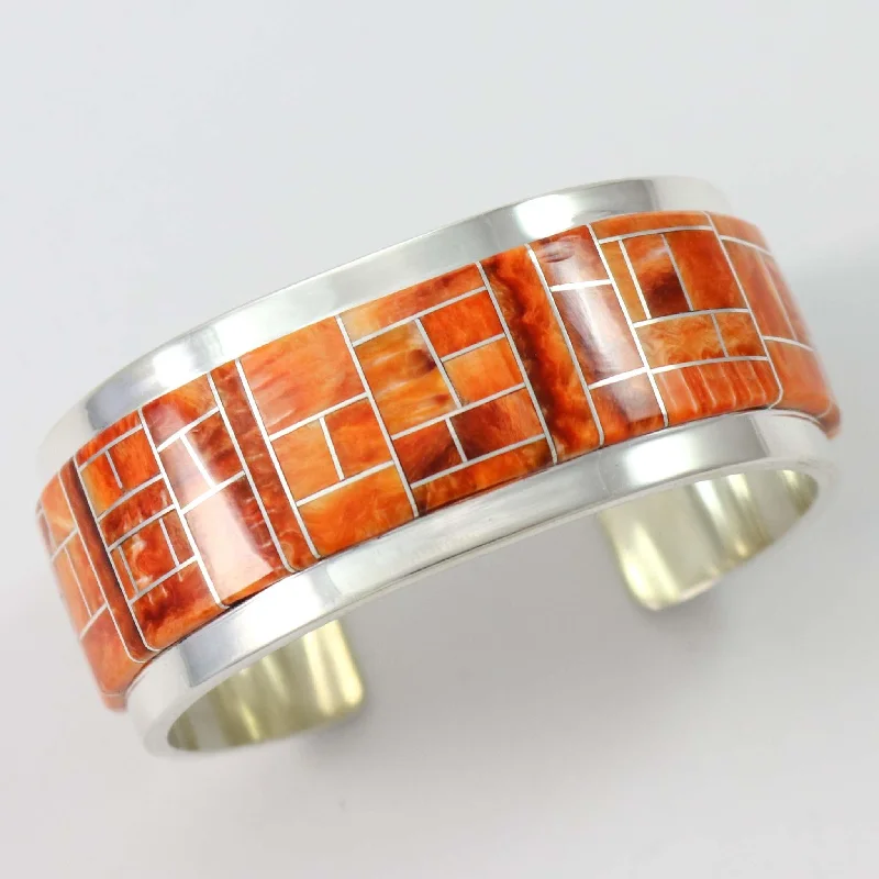 women's handcrafted bangles -Spiny Oyster Cuff