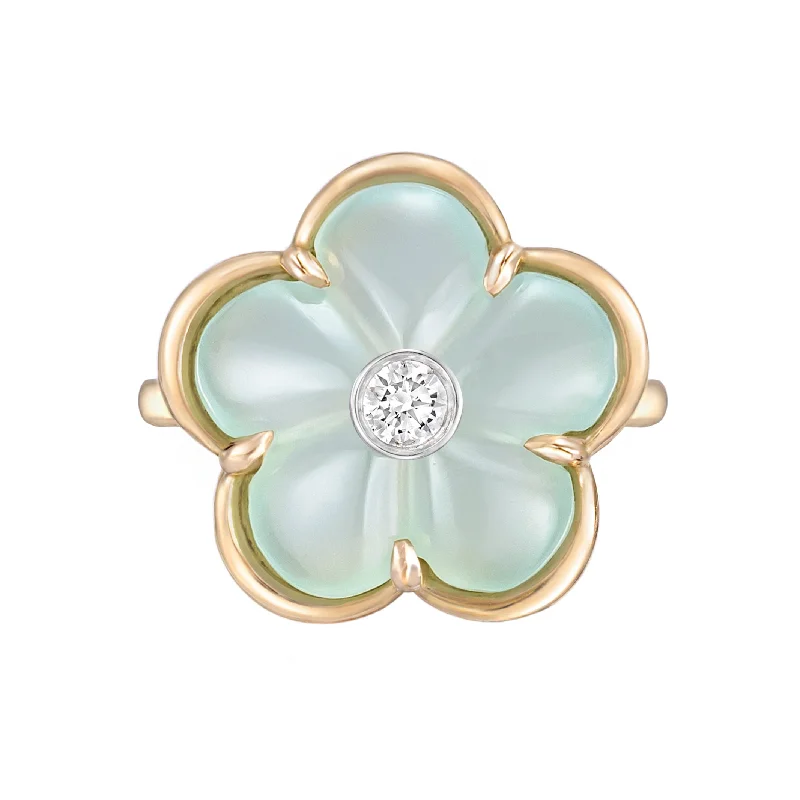 women's luxury wedding rings -Seafoam Fiore Ring