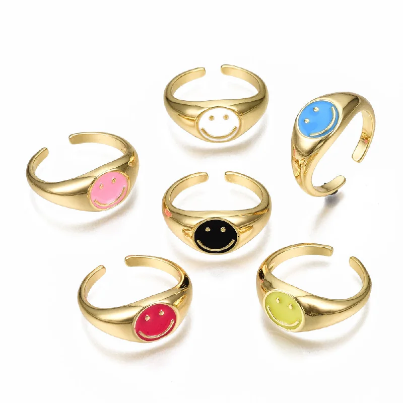 women's wedding rings for her -Cheerful Smiles Ring