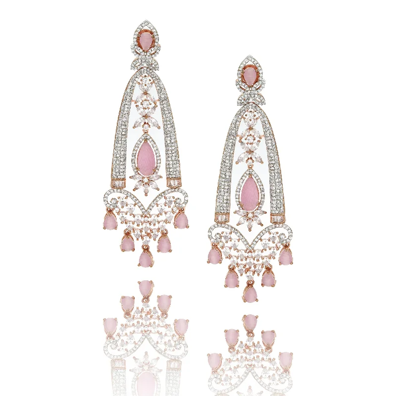 women's layered earrings -LILAC EARRINGS