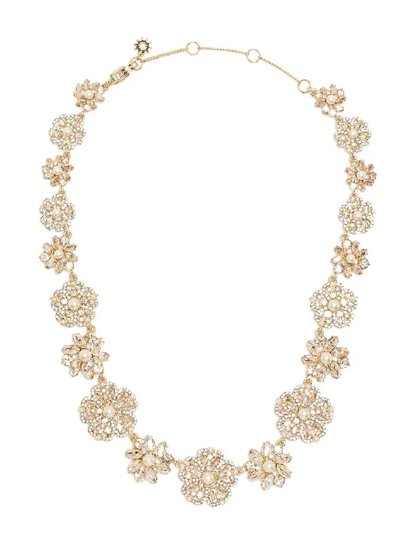 women's creative necklaces -Fresh Floral Collar Necklace