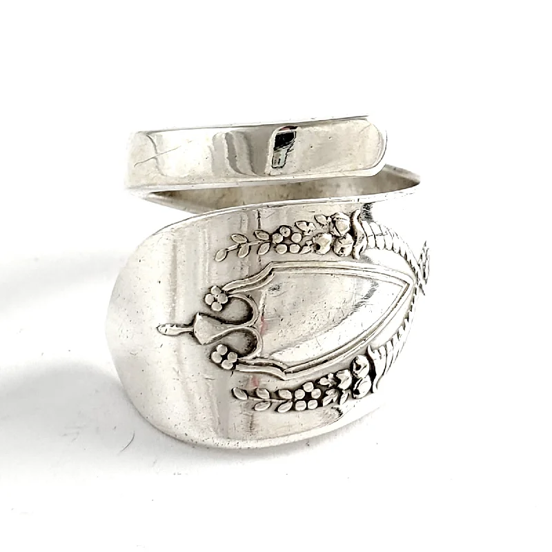 women's double band rings -Lunt Mount Vernon Sterling Silver Wrap Around Spoon Ring