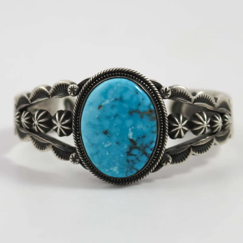 women's multi-layered bracelets -Easter Blue Turquoise Cuff