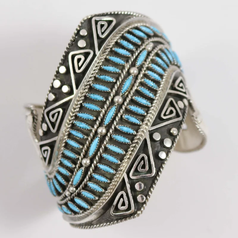 women's trendy bracelets -Kingman Turquoise “Carol” Cuff