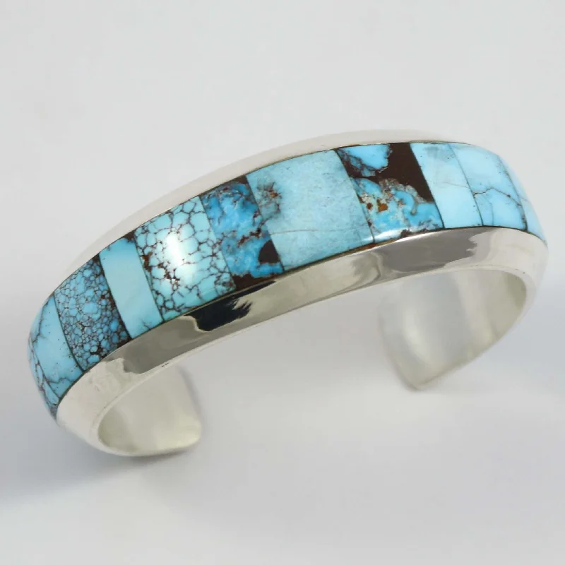 women's stretch bracelets -Egyptian Turquoise Cuff