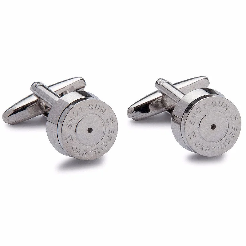 women's designer bracelets -Bullet Cufflinks - Silver