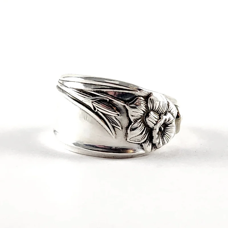 women's bridal set rings -Rogers Daffodil Spoon Ring