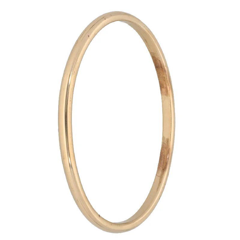 women's stretchable bangles -9ct Gold Plain Bangle