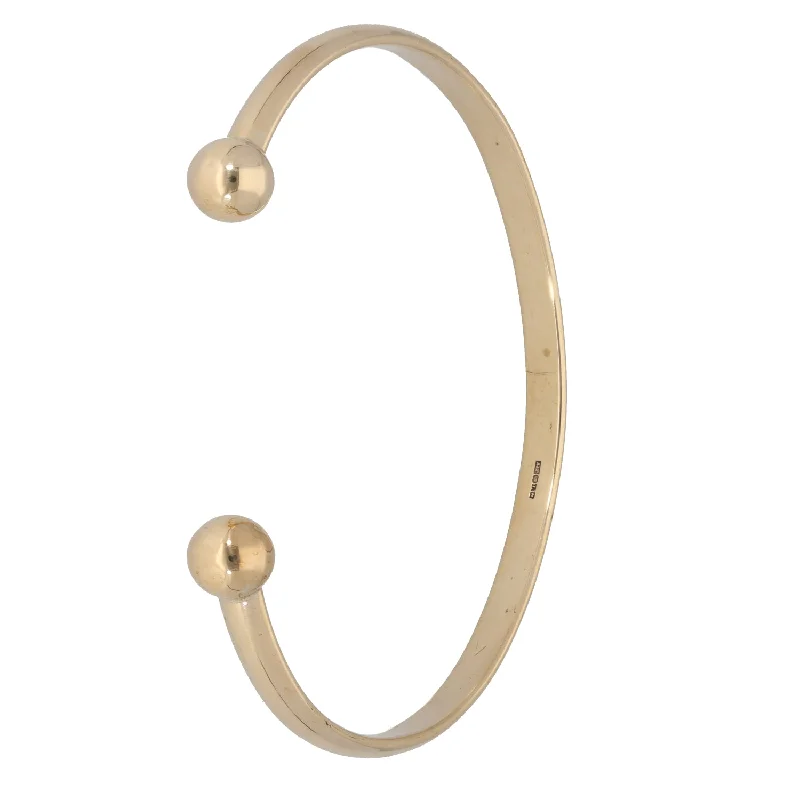 women's multi-strand bracelets -9ct Gold Torque Bangle